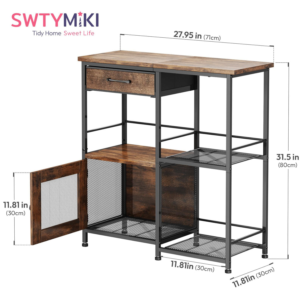 Coffee Bar Cabinet with Drawers L536791