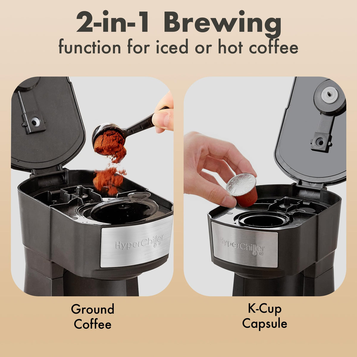 Black Iced Hot Coffee Maker I686