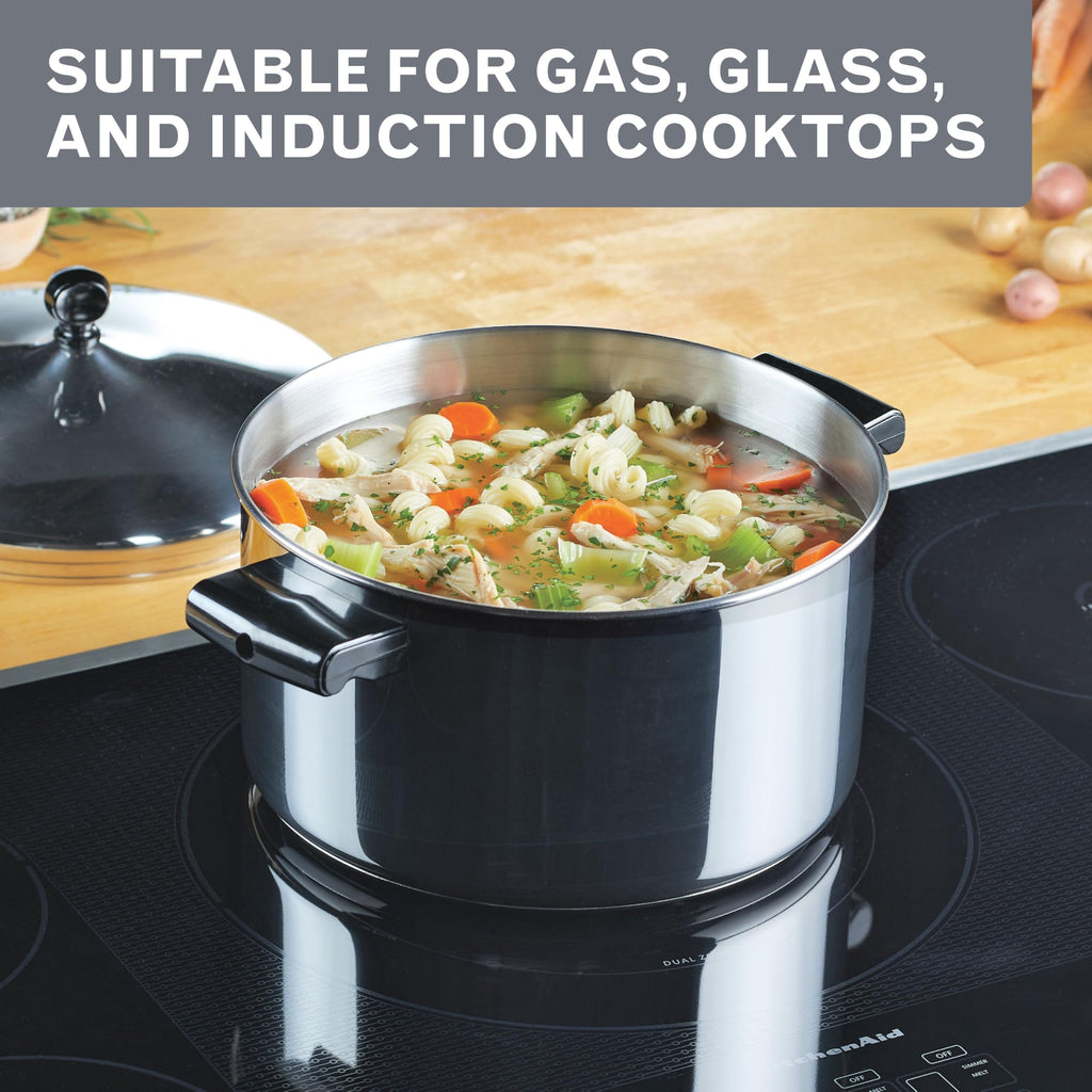 Stainless Steel 6-Quart Stockpot with Lid D11174