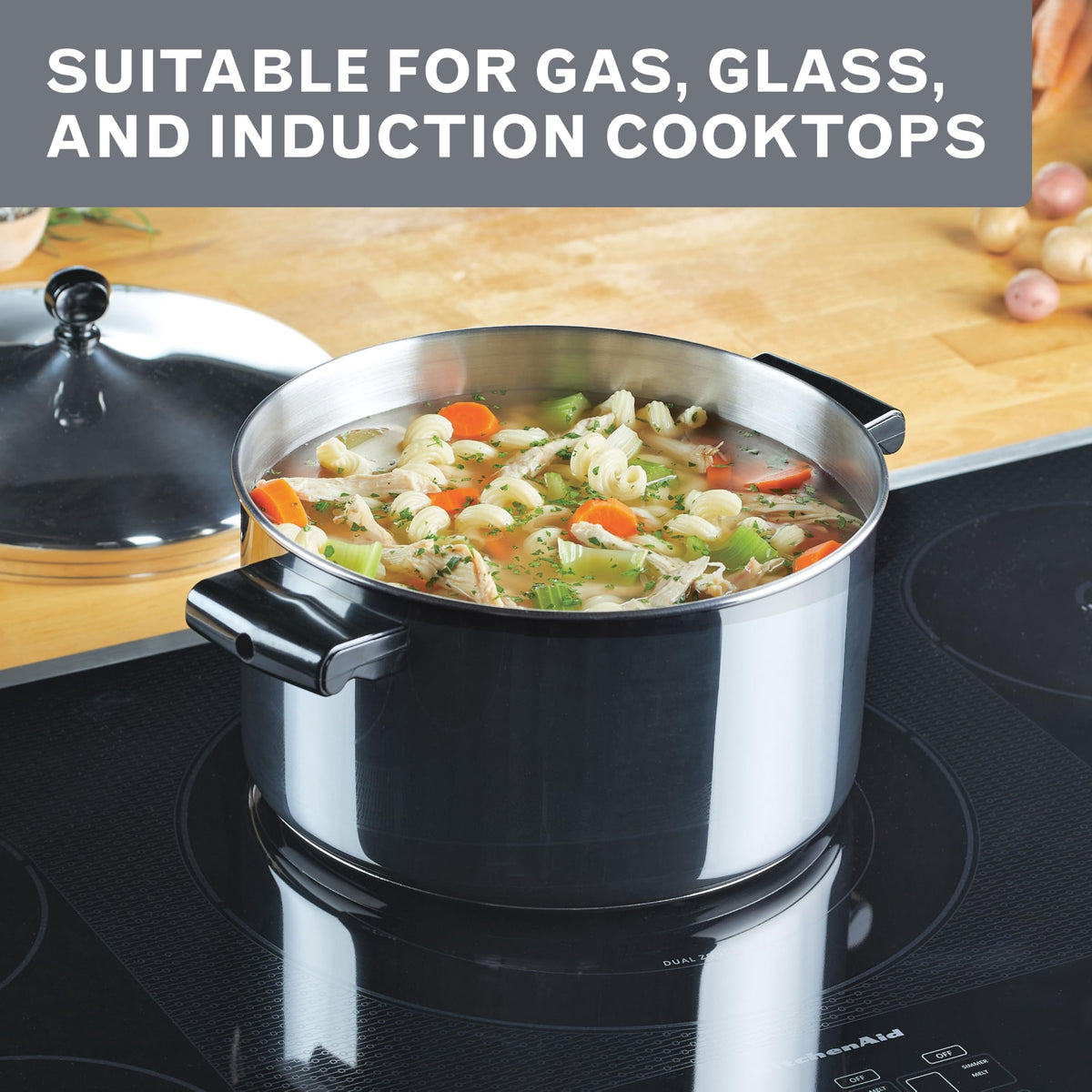 Stainless Steel 6-Quart Stockpot with Lid D11174