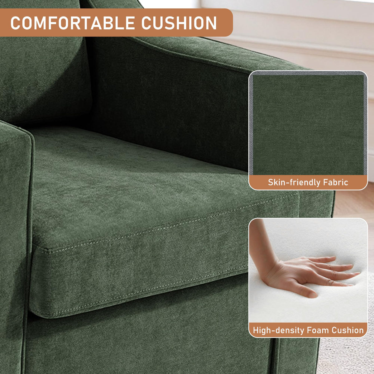 Green Swivel Accent Chairs Set of 2 X29590