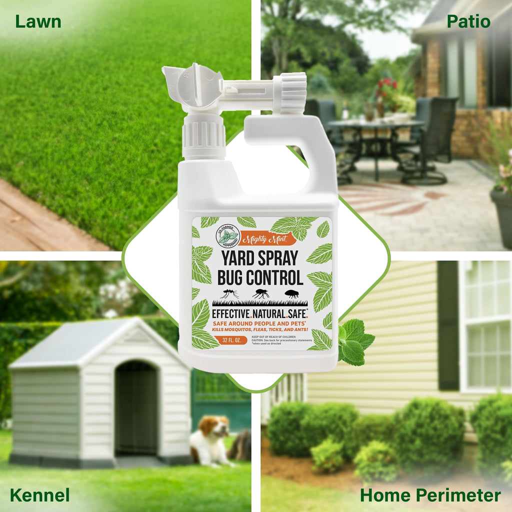 Peppermint Oil Lawn & Yard Bug Control Spray 32 oz Pack of 2 U15032