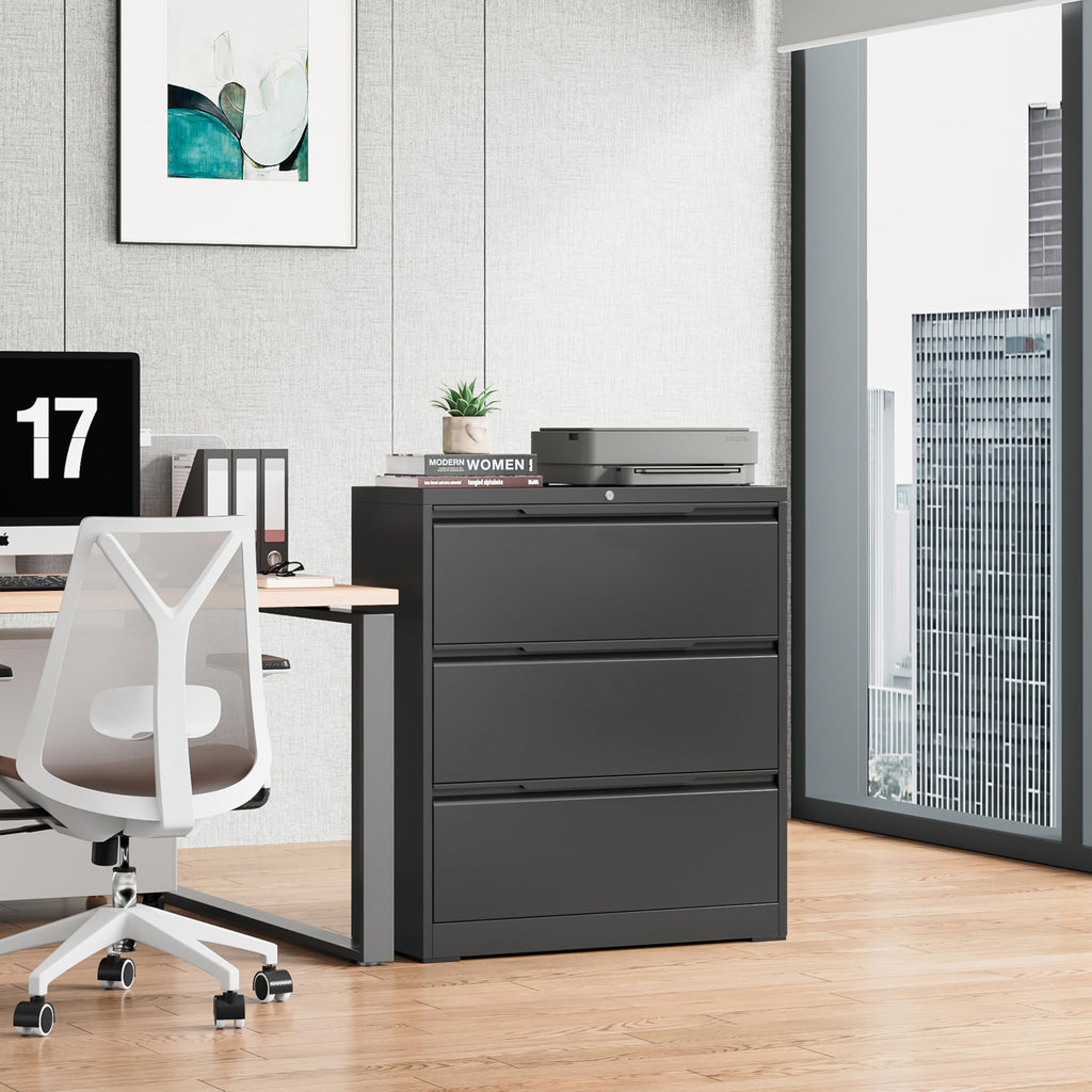 3 Drawer Metal File Cabinet with Lock X629239