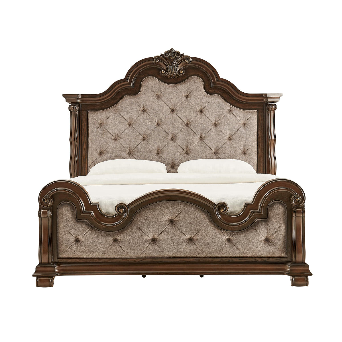 86" Eastern King Platform Wood Bed Frame Q177927