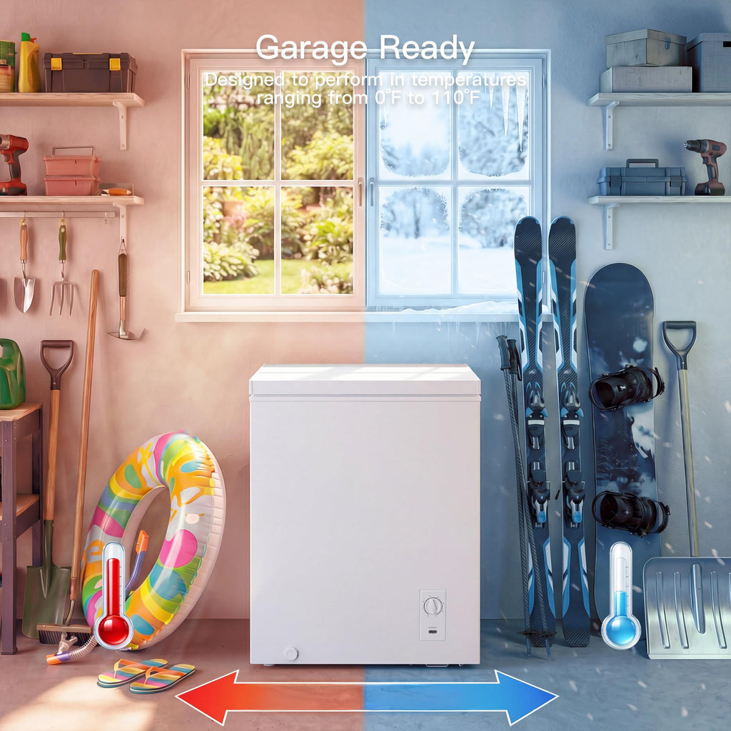 2.05 Cu.Ft Chest Freezer with 2 Removable Baskets A165322