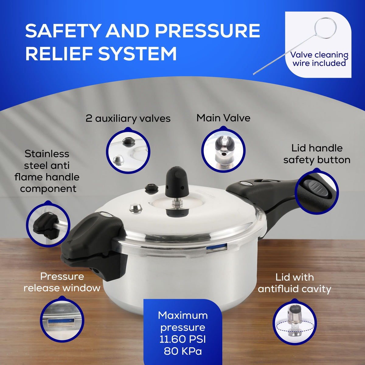 3.7 Qt Aluminum Pressure Pot T7498