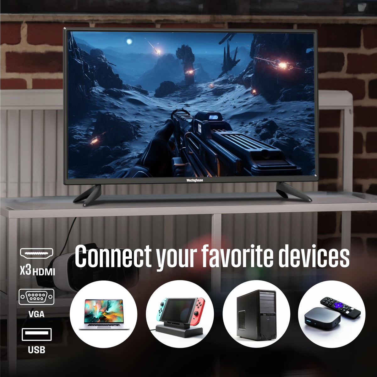 32 Inch HD LED Flat Screen TV with Built in DVD Player B4315