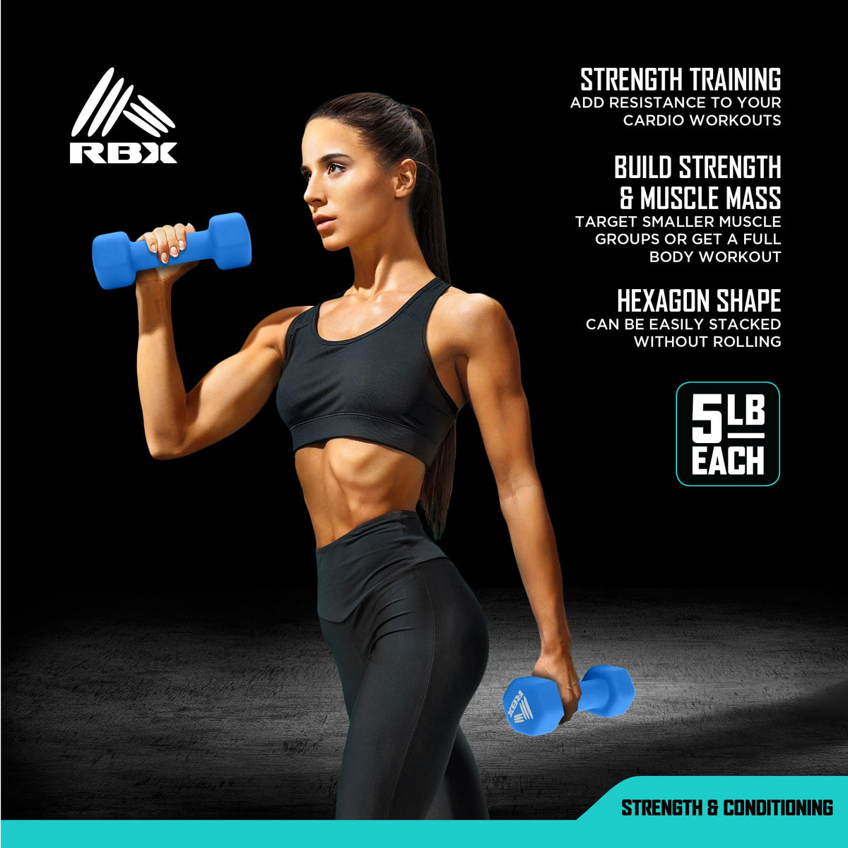 Neoprene Dumbbells Set with Non-Slip Grip M81277