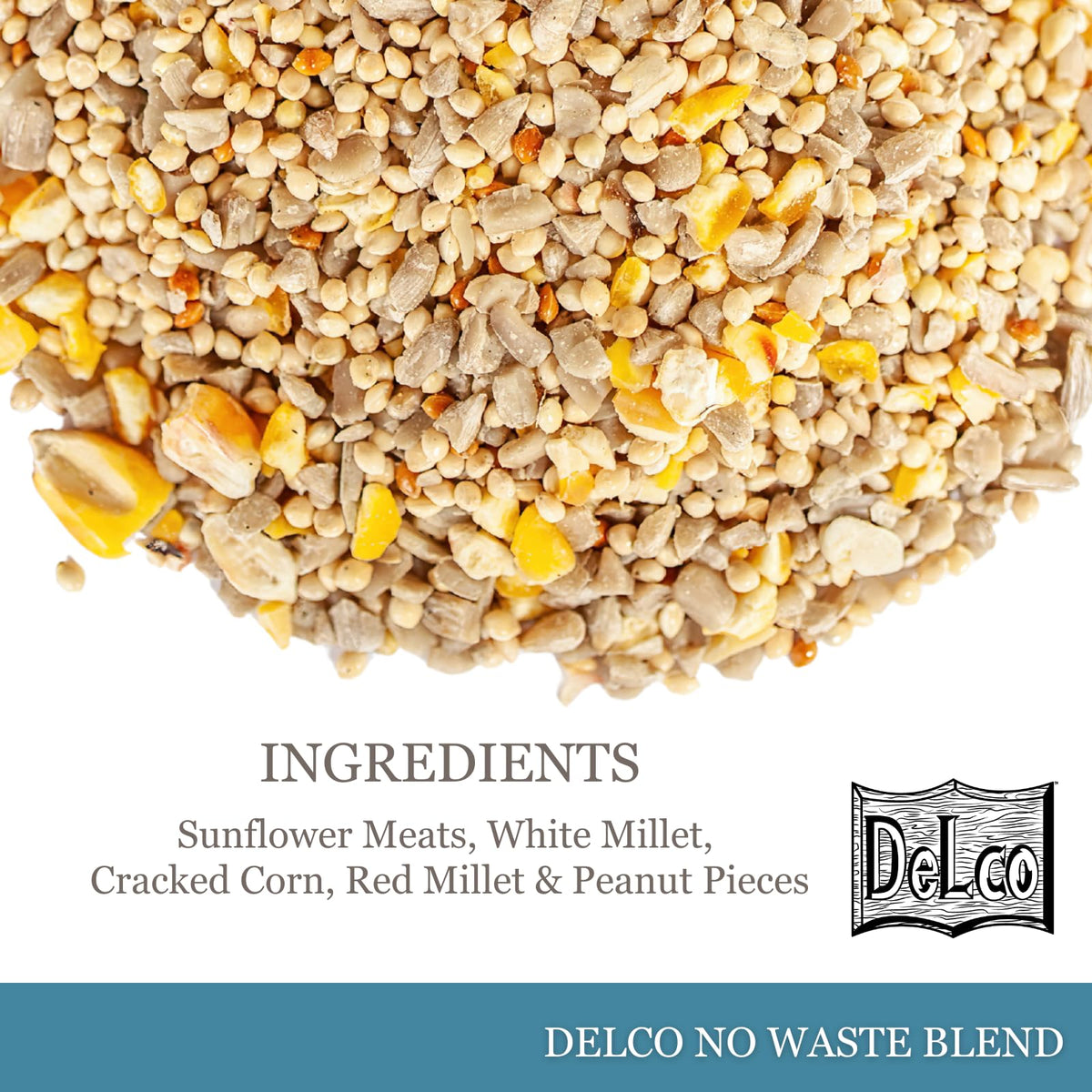 No Waste Wild Bird Seed 20 lb Bag Shell-Free Blend E7817