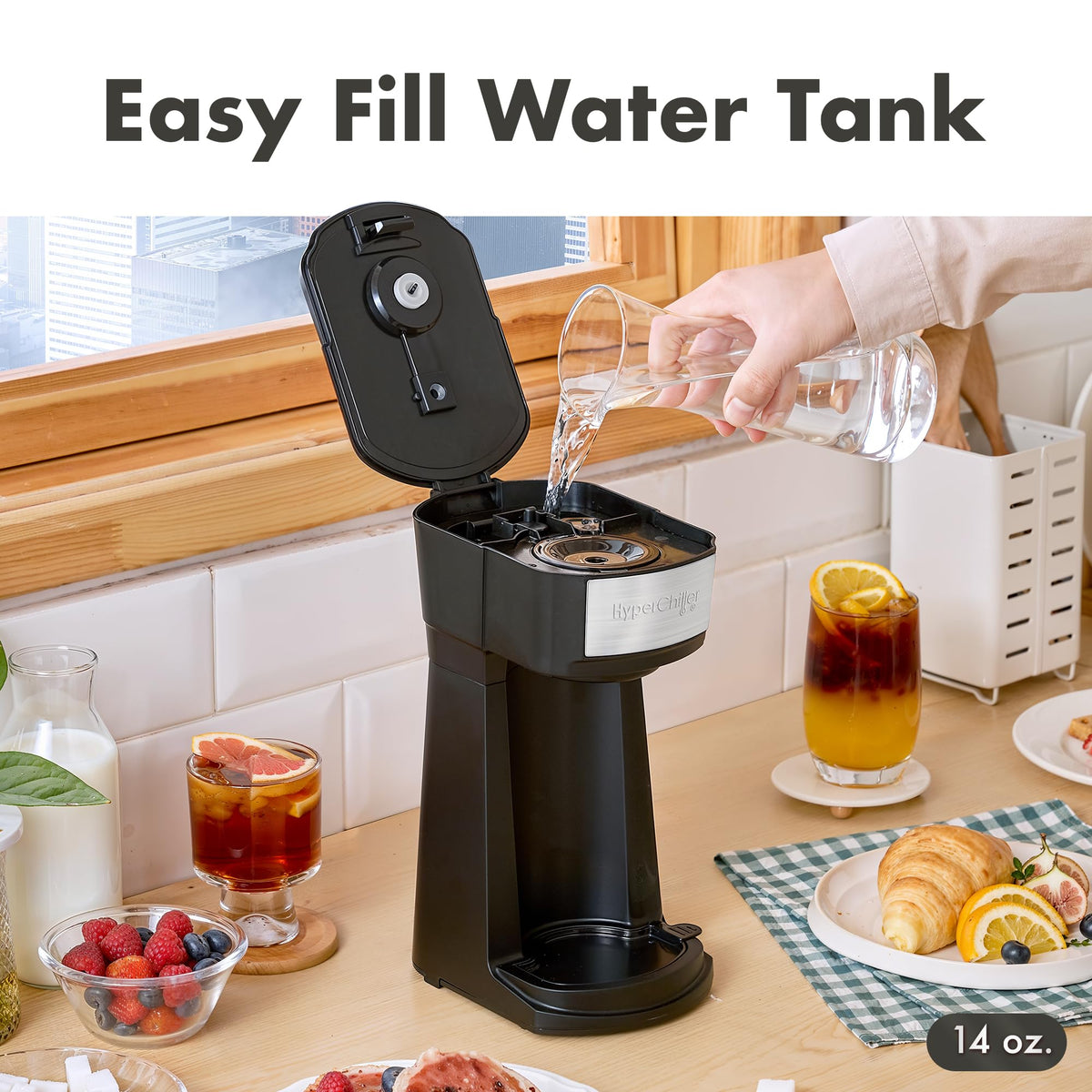 Black Iced Hot Coffee Maker I686