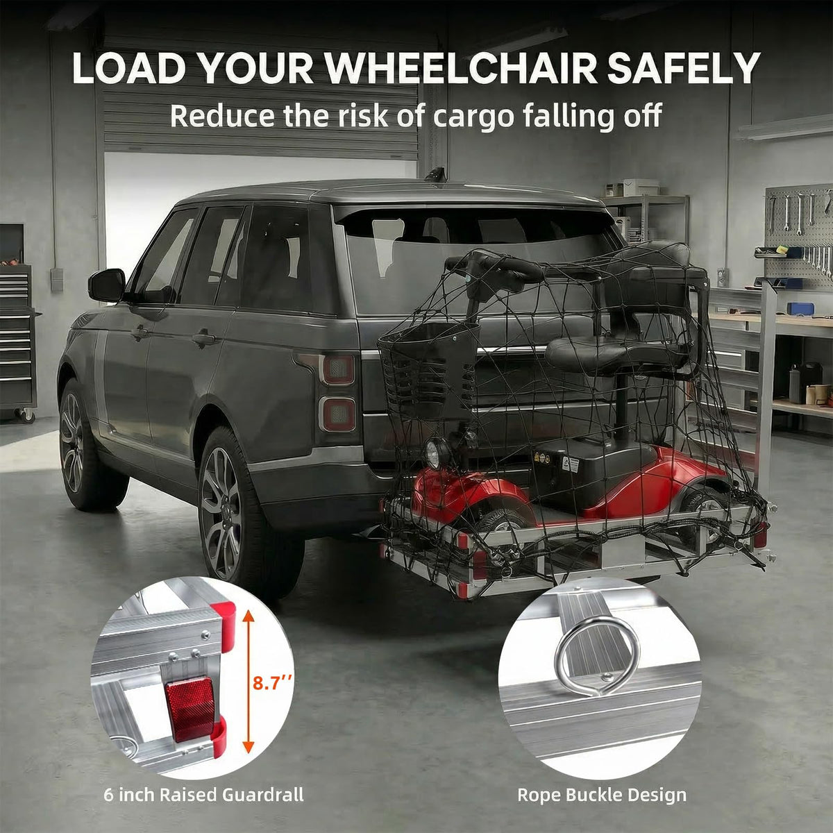 Hitch Cargo Carrier with Ramp V2299