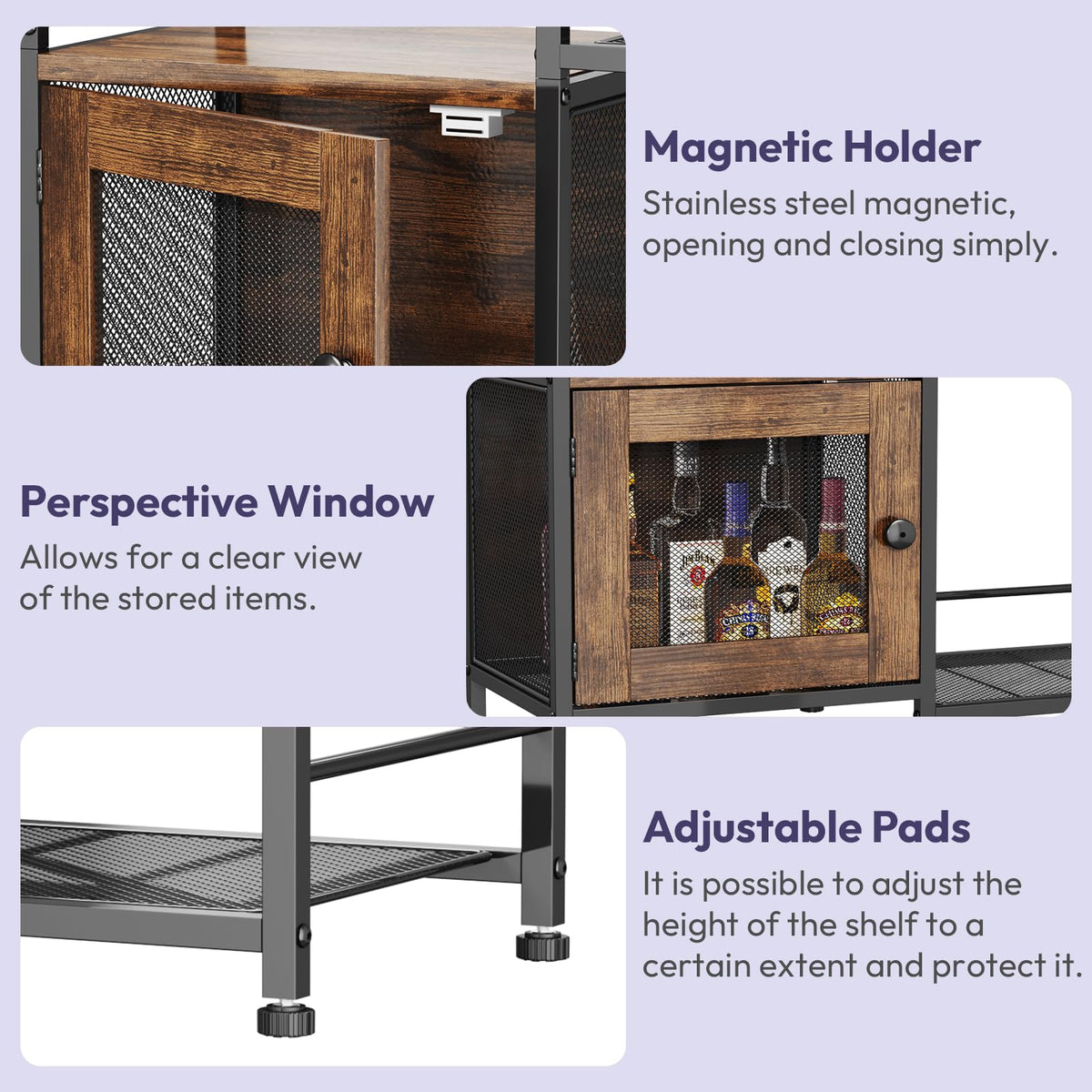 Coffee Bar Cabinet with Drawers L536791