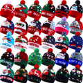 Light Up Christmas Hats Bulk LED Beanies Q251