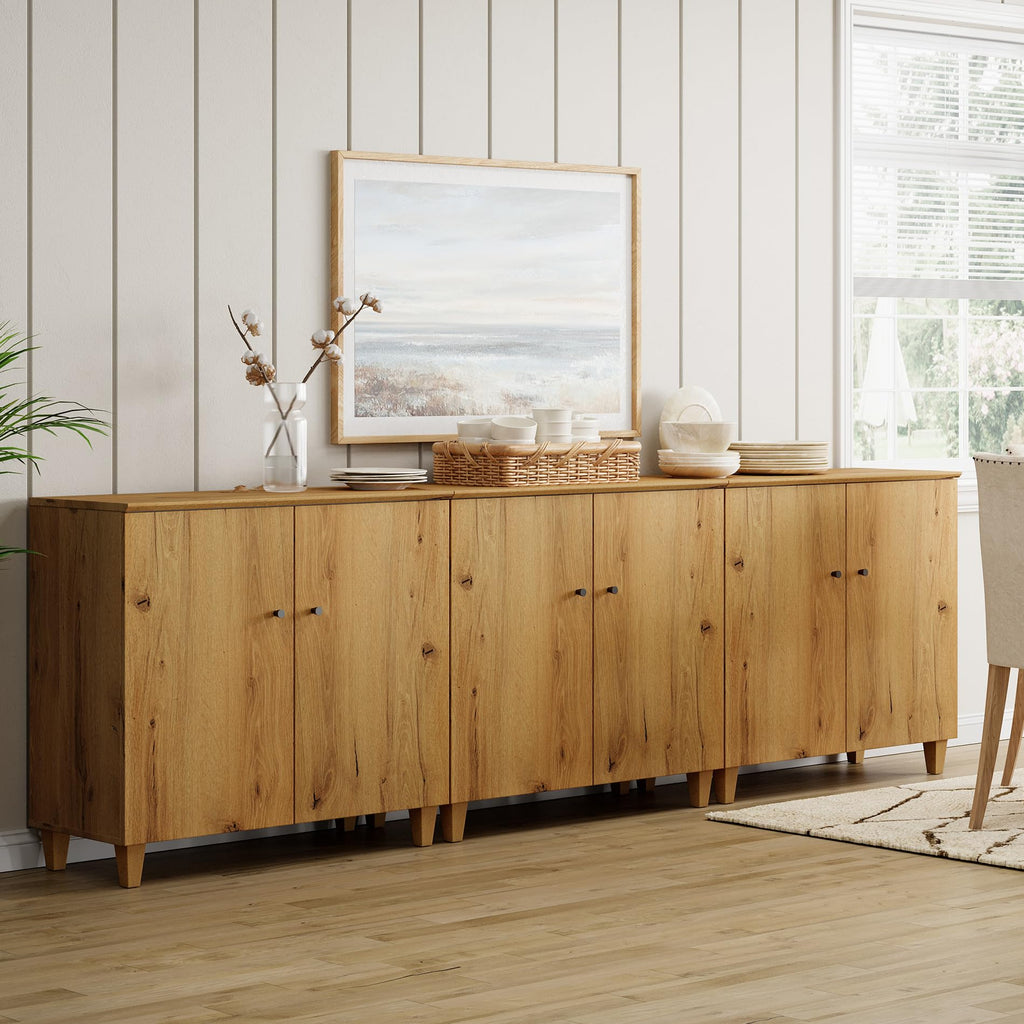 Oak Brown Storage Cabinets T224492