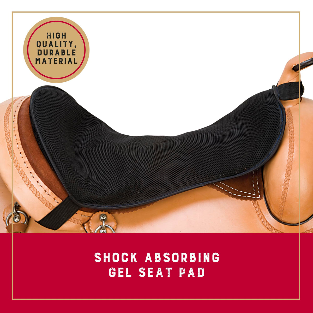 Mesh Shock Absorbing Gel Saddle Pad X457