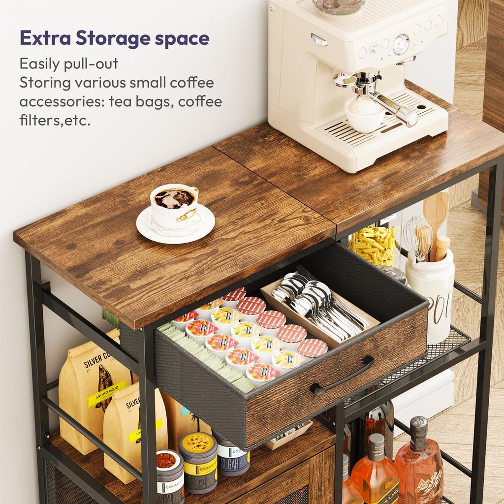 Coffee Bar Cabinet with Drawers L536791