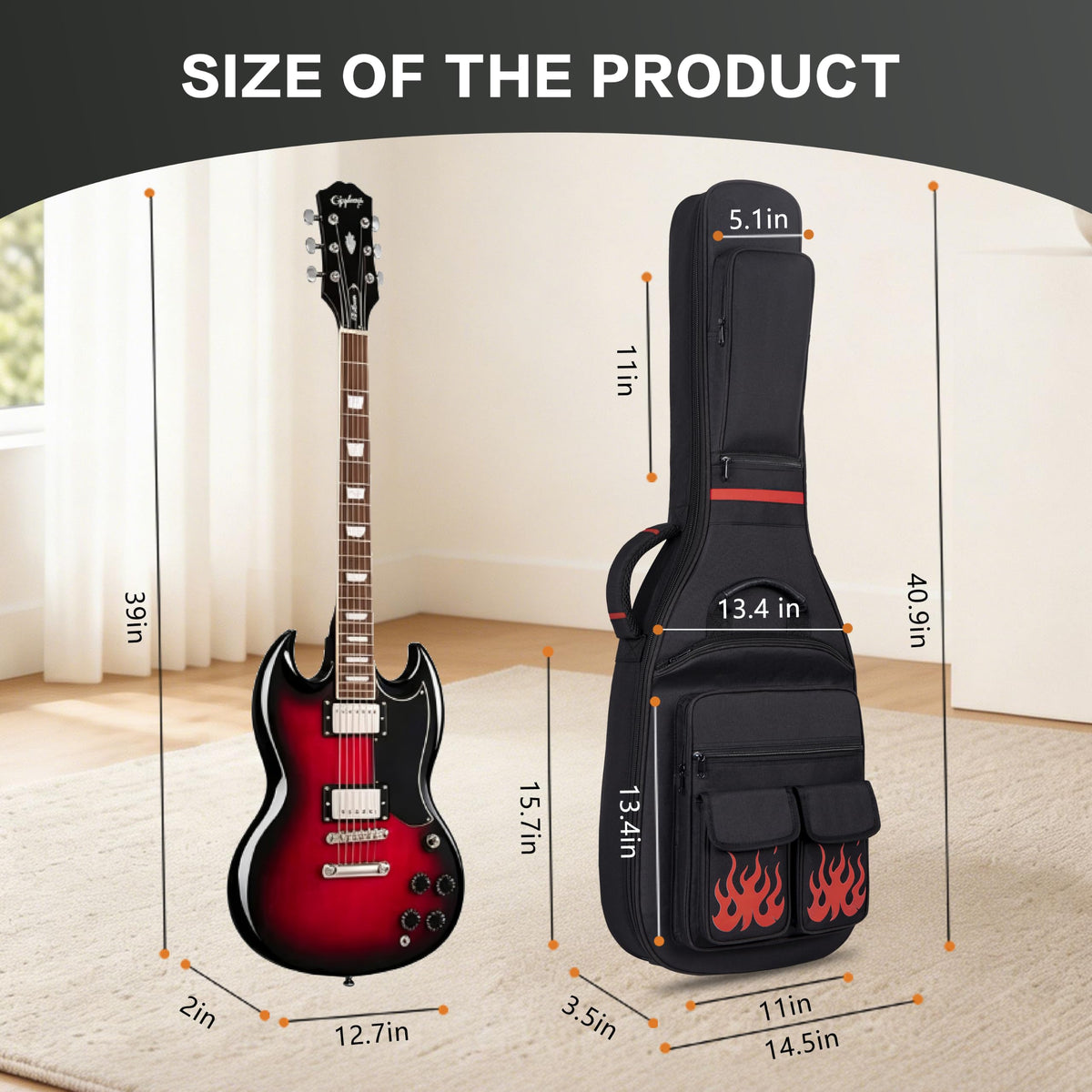 40 Inch Waterproof Electric Guitar Bag J862