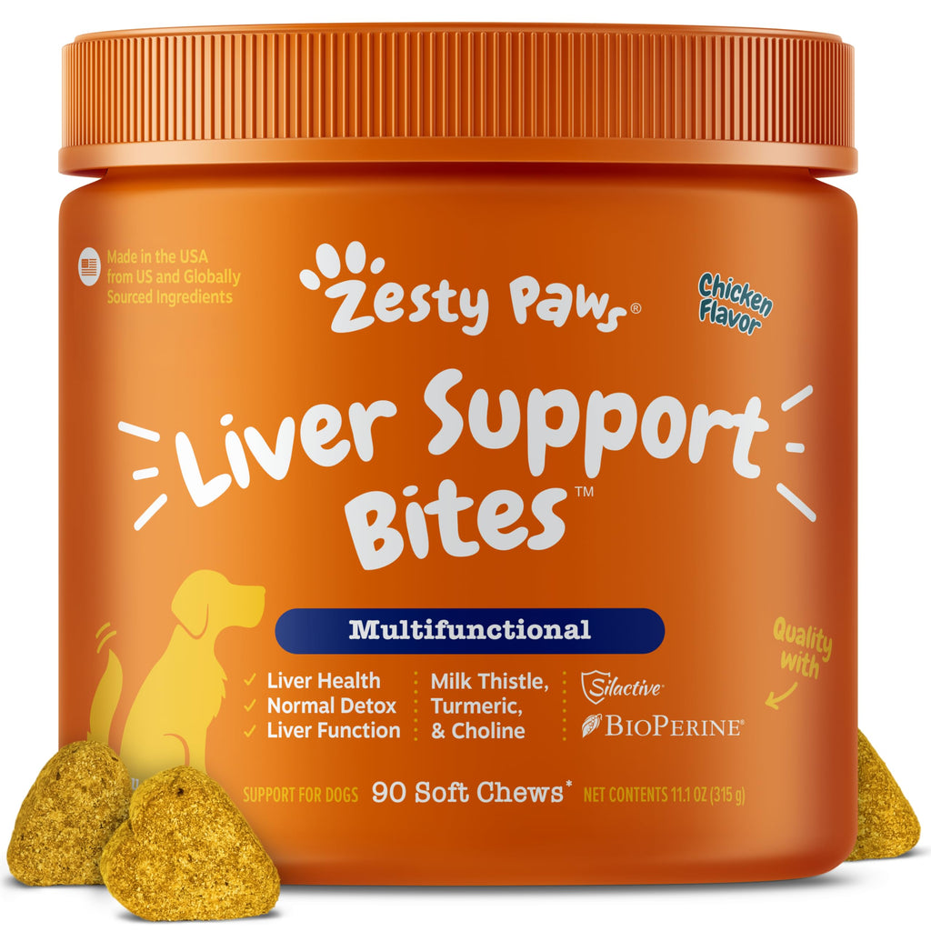 Dog Liver Supplement - Milk Thistle, Chicken, 90 Ct B800818