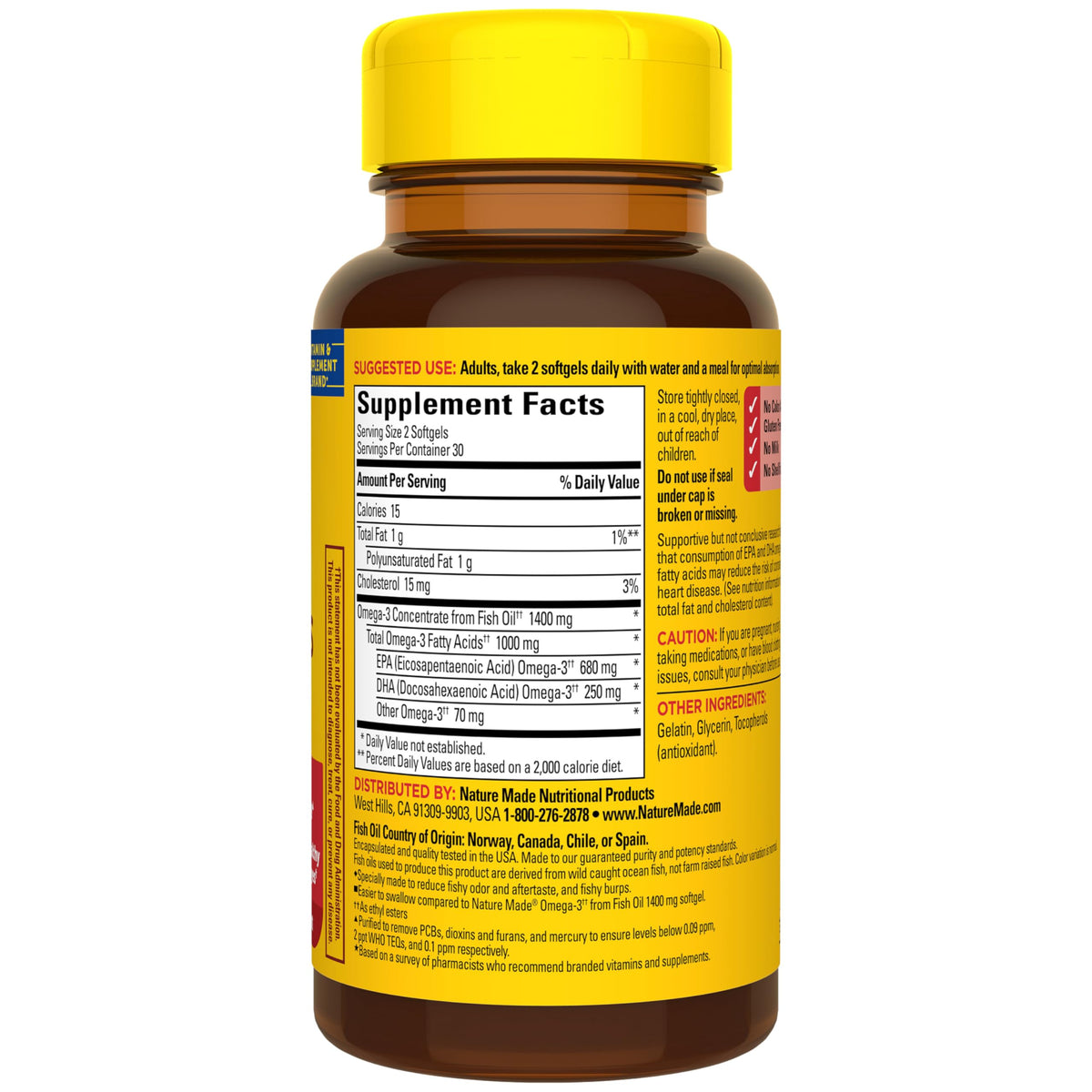 Fish Oil Omega 3 1400 mg Minis 60 Softgels R811