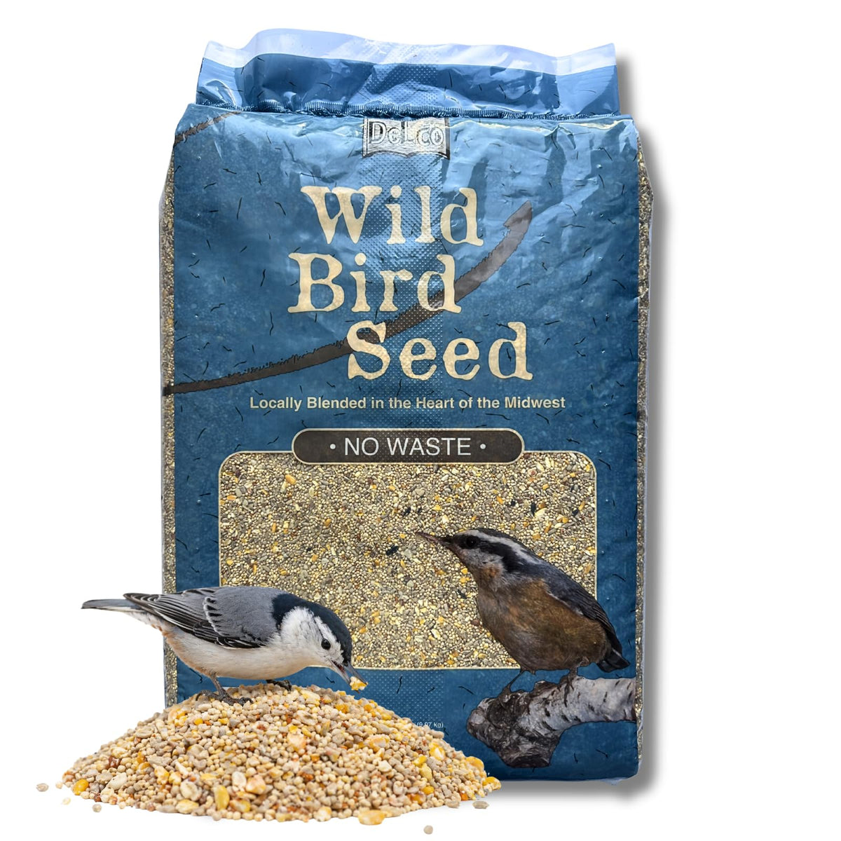 No Waste Wild Bird Seed 20 lb Bag Shell-Free Blend E7817