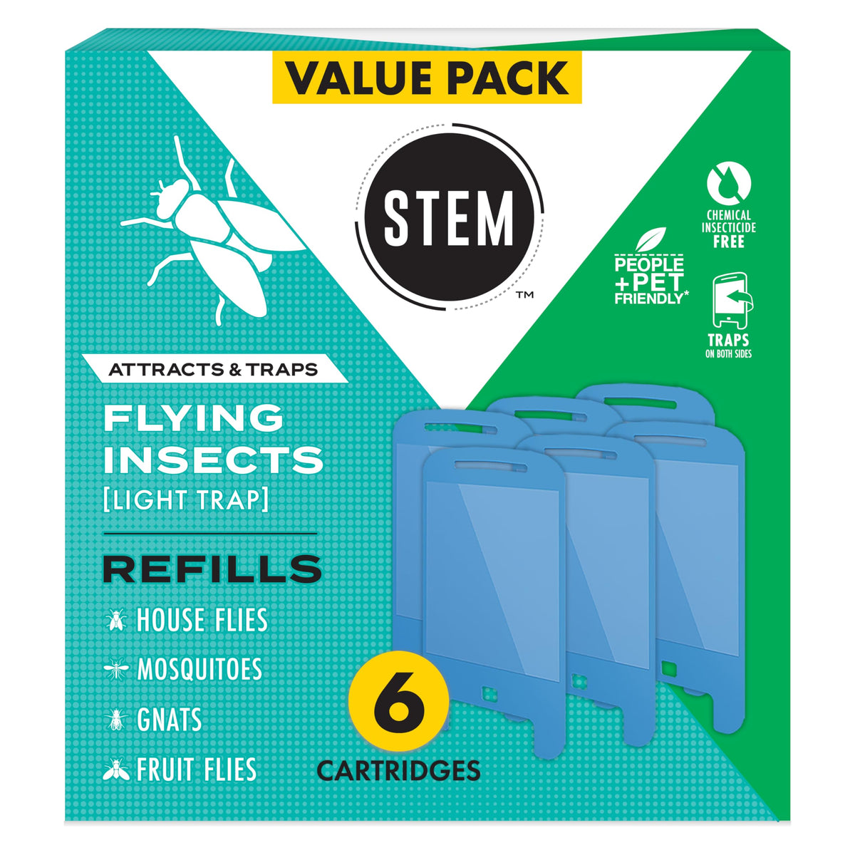 Insect Light Trap Refill Cartridges, 6 Count W6126