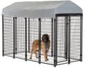 8'x4'x6' Heavy Duty Galvanized Metal Dog Kennel I665
