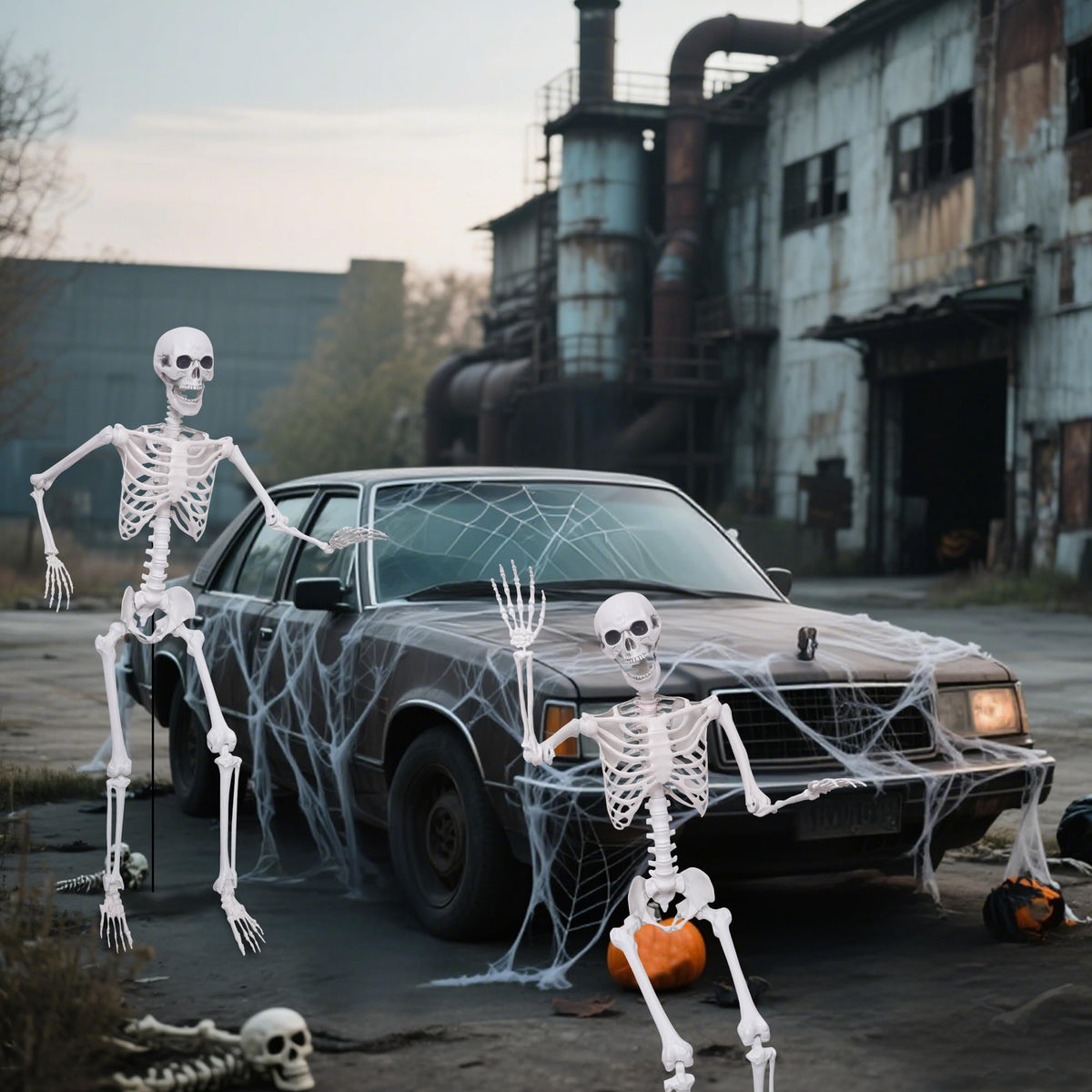 2 Pack 5.4ft Life Size Skeleton with Movable Joints A835