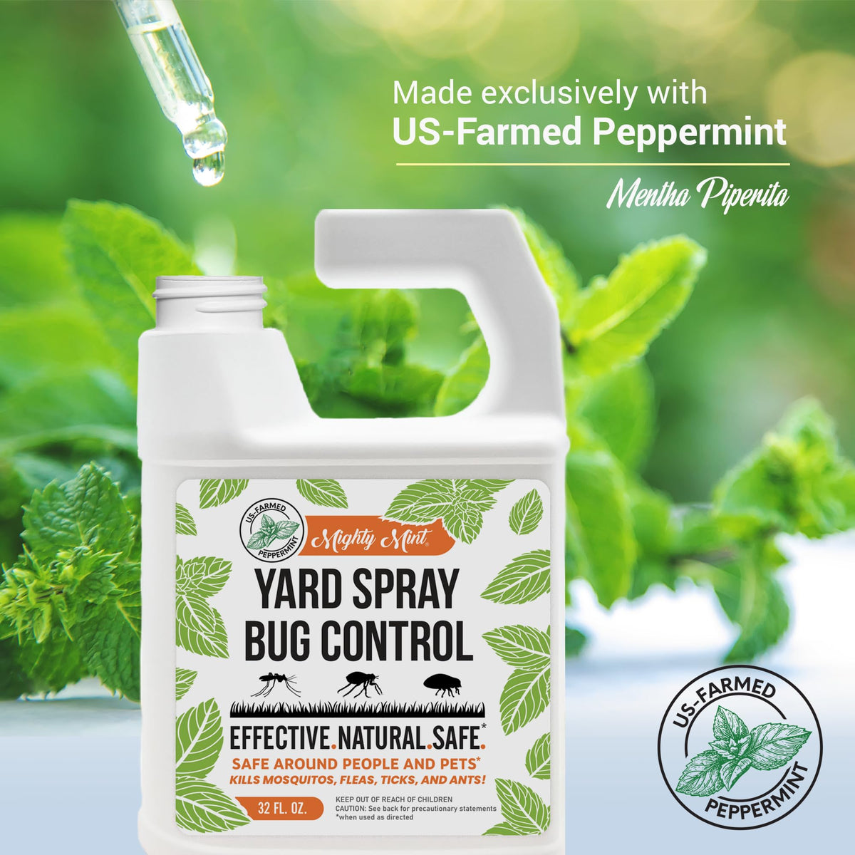 Peppermint Oil Lawn & Yard Bug Control Spray 32 oz Pack of 2 U15032