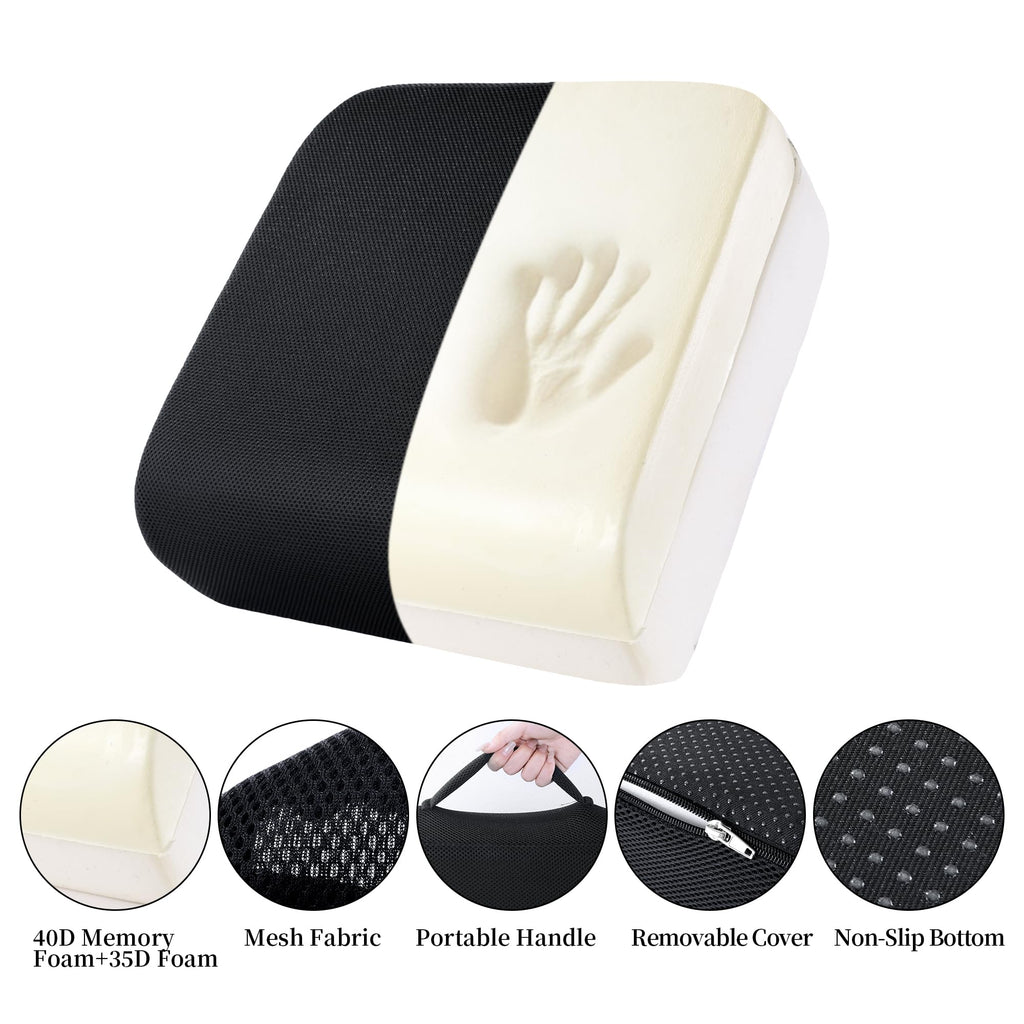Extra Thick Memory Foam Chair Cushion with Carry Handle Y943168