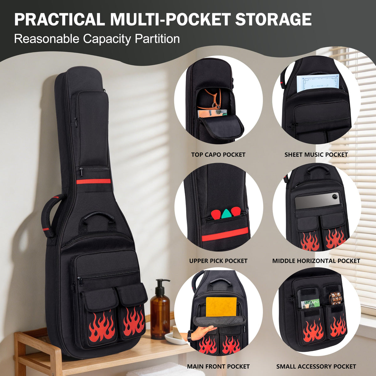 40 Inch Waterproof Electric Guitar Bag J862