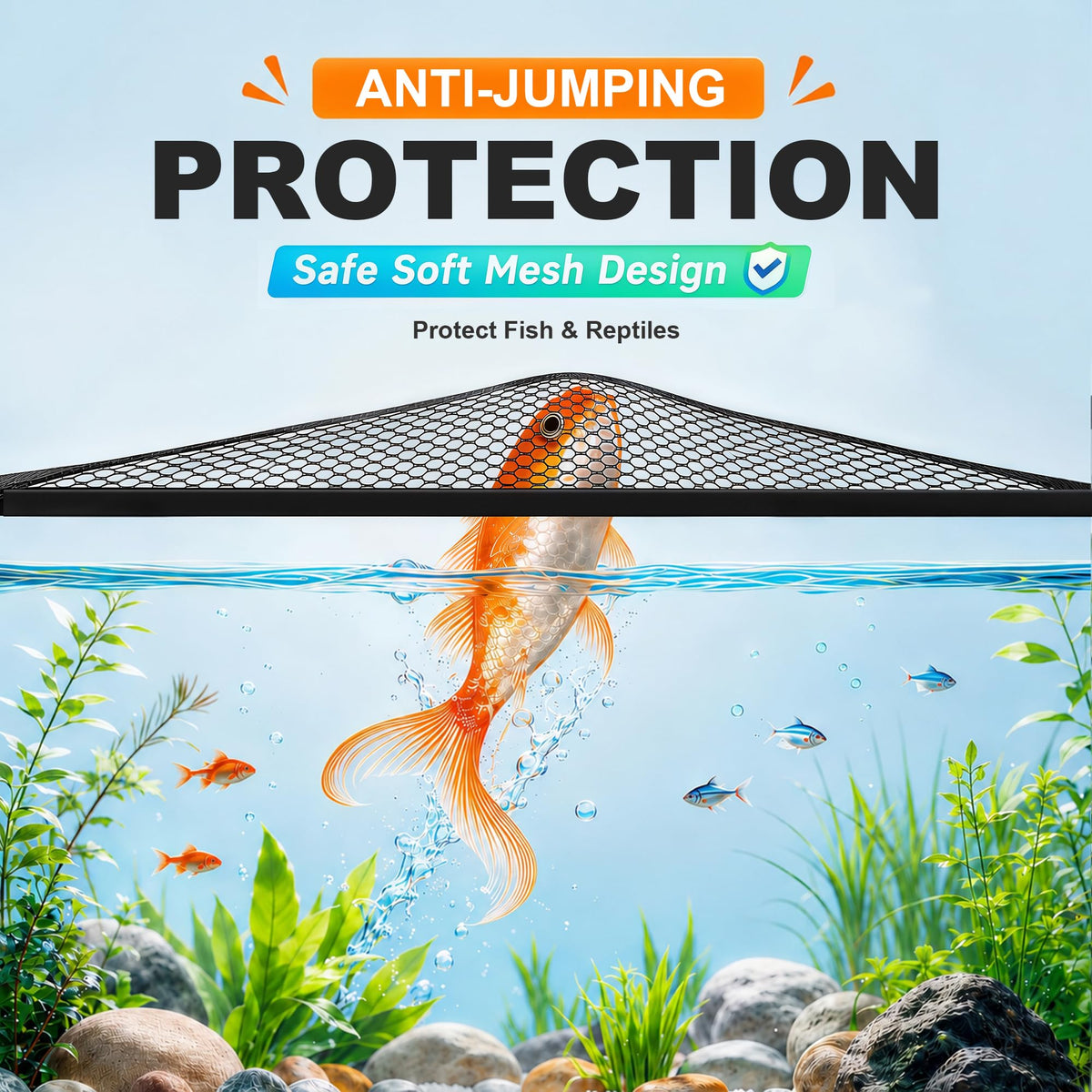 Magnetic Aquarium Lid Mesh Cover N804