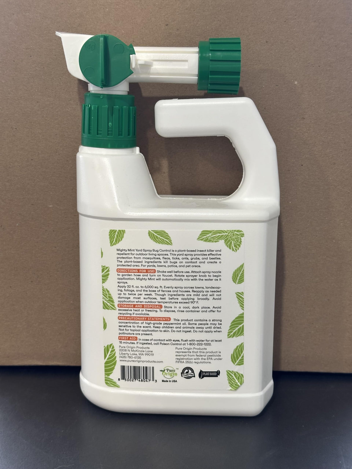 Peppermint Oil Lawn & Yard Bug Control Spray 32 oz Pack of 2 U15032