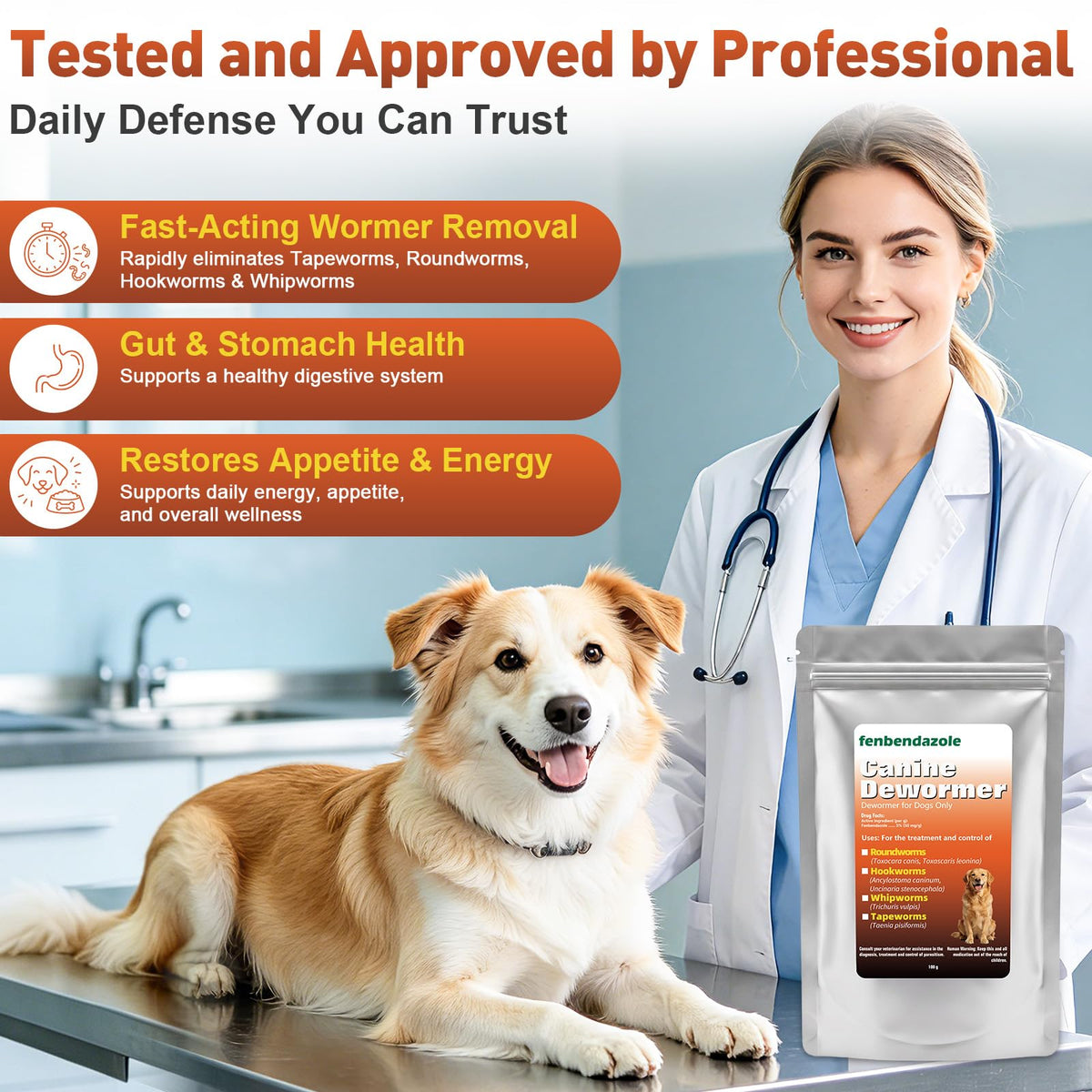 Dog Dewormer 100g A501950
