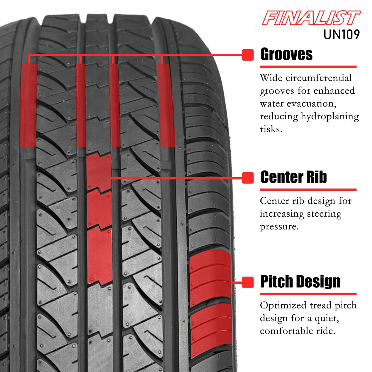 Set of 4 All Season High Performance Tires N742135