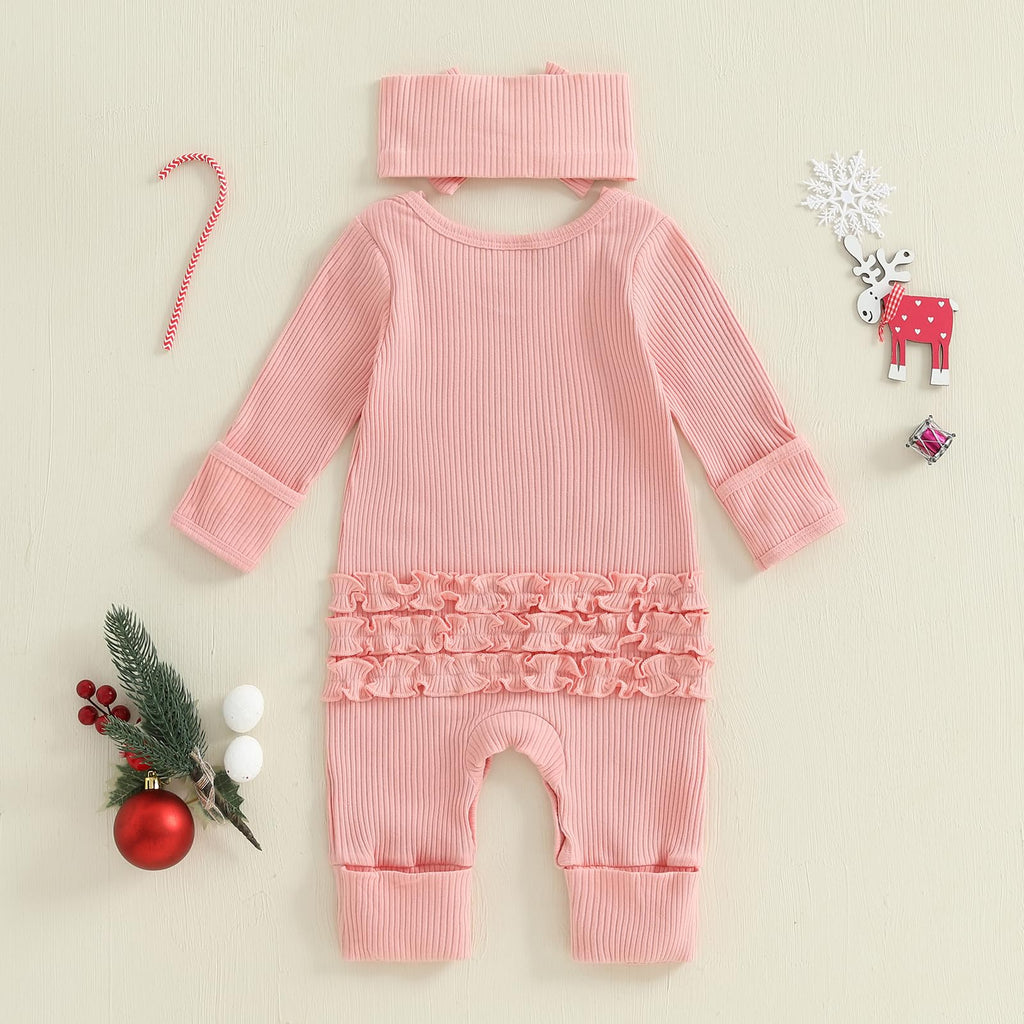 Christmas Tree Long Sleeve Romper Jumpsuit N322018