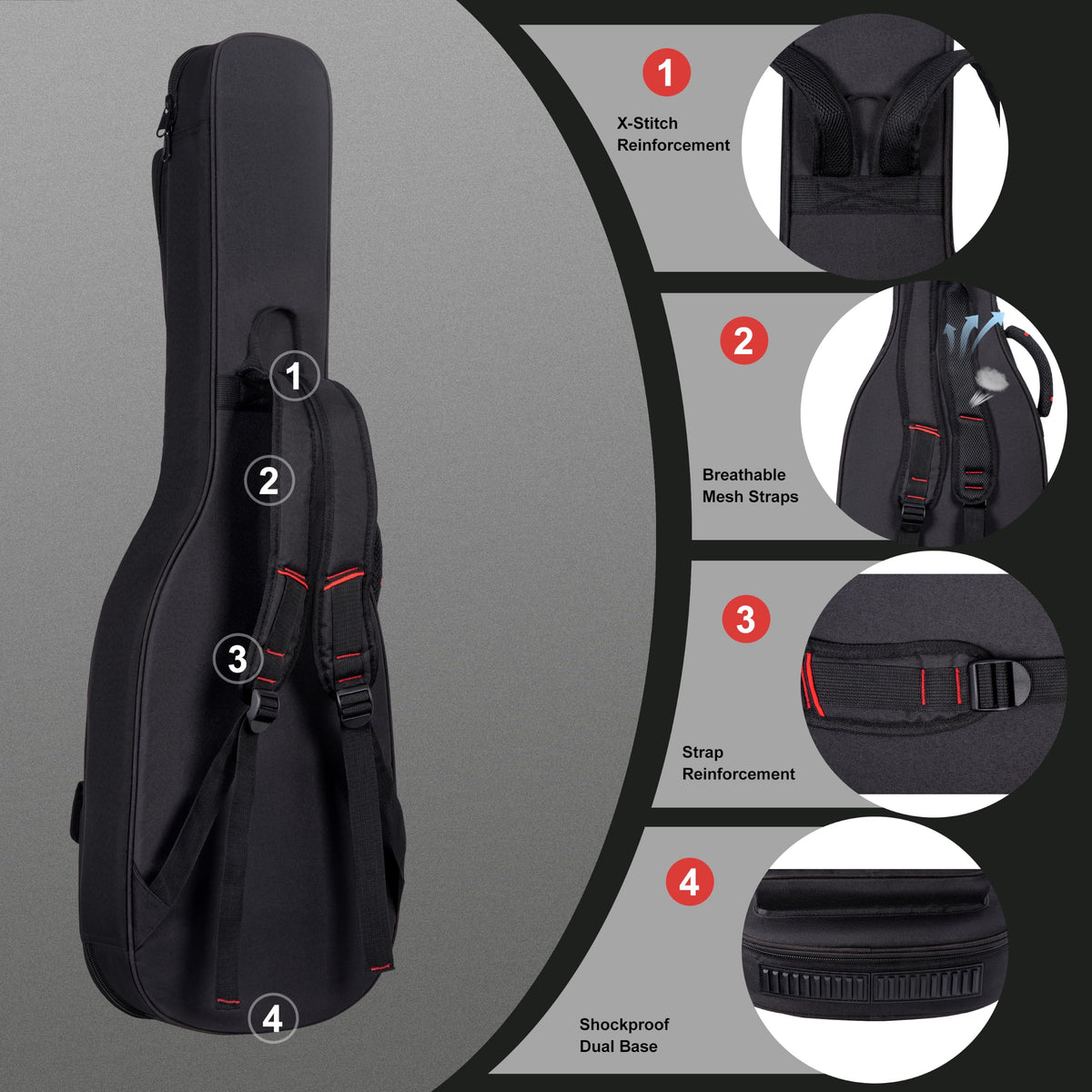 40 Inch Waterproof Electric Guitar Bag J862