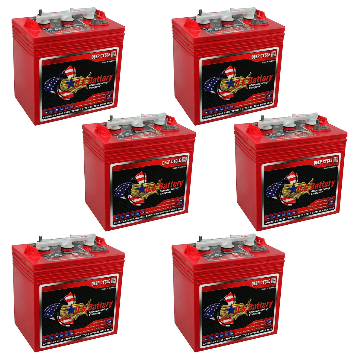 6V GC2 Golf Cart Batteries 6-Pack T2999