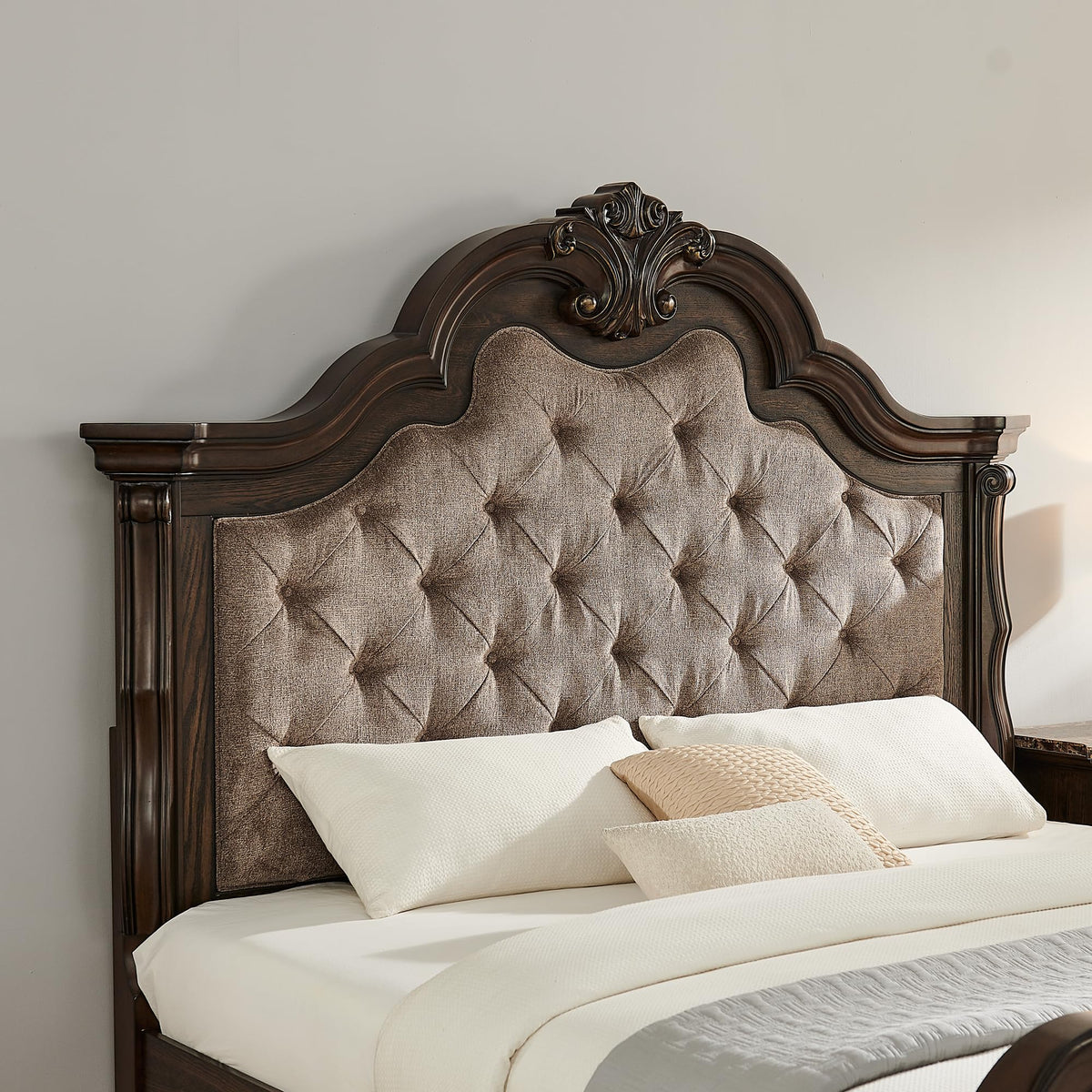 86" Eastern King Platform Wood Bed Frame Q177927