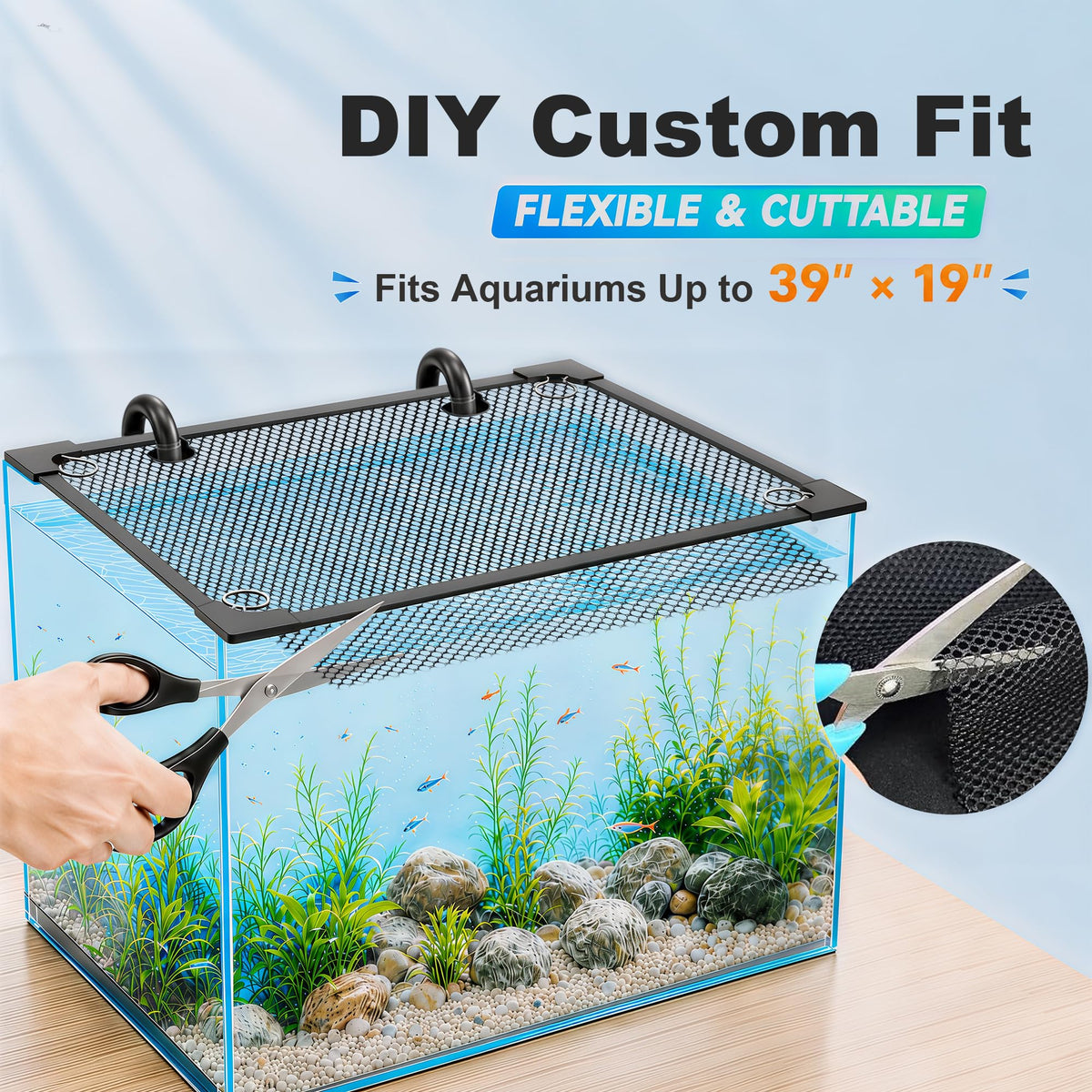 Magnetic Aquarium Lid Mesh Cover N804