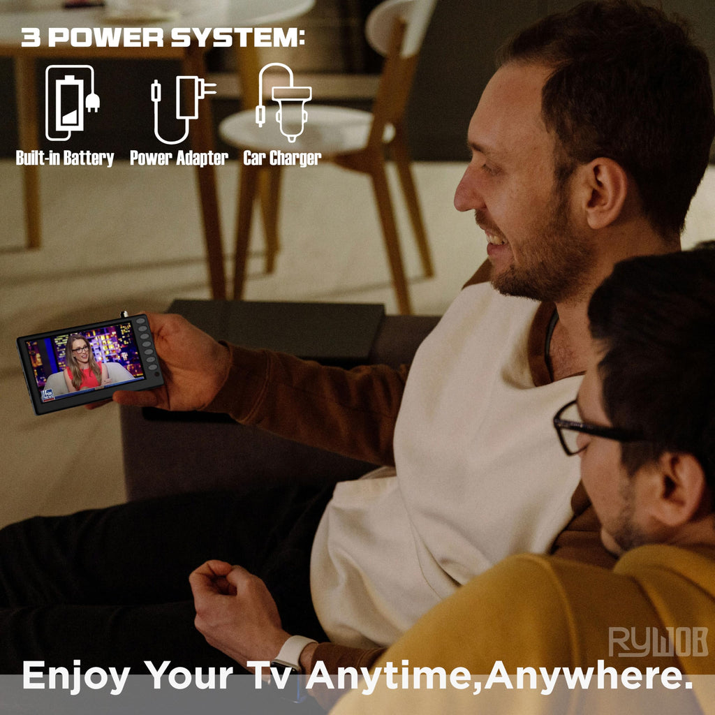 5" Portable Digital ATSC TV with Stand T722